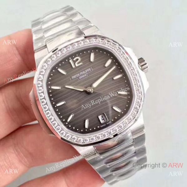 (PPF)Swiss Replica Patek Philippe 7118 Ladies Nautilus Watch Diamond bezel (PPF)Swiss Replica Patek Philippe 7118 Ladies Nautilus Watch Diamond bezel