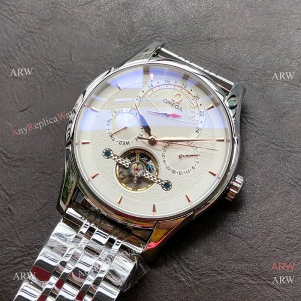 Best Quality Omega Tourbillon Rose Gold Watch Men Size Best Quality Omega Tourbillon Rose Gold Watch Men Size