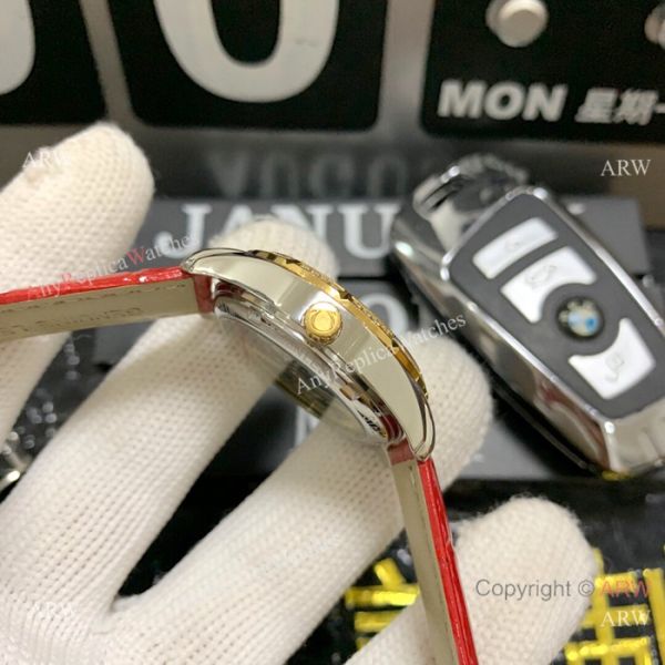 Omega Water Resistant Lady Watches Copy Gold Diamond Case Omega Water Resistant Lady Watches Copy Gold Diamond Case