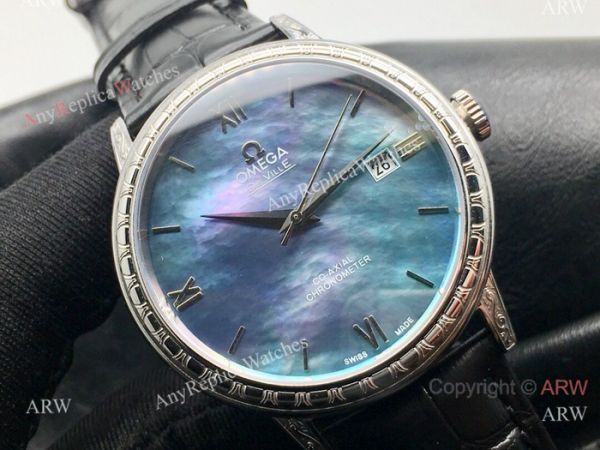 SWISS Replica Omega De Ville Mens Watch Mother of Pearl Face SWISS Replica Omega De Ville Mens Watch Mother of Pearl Face