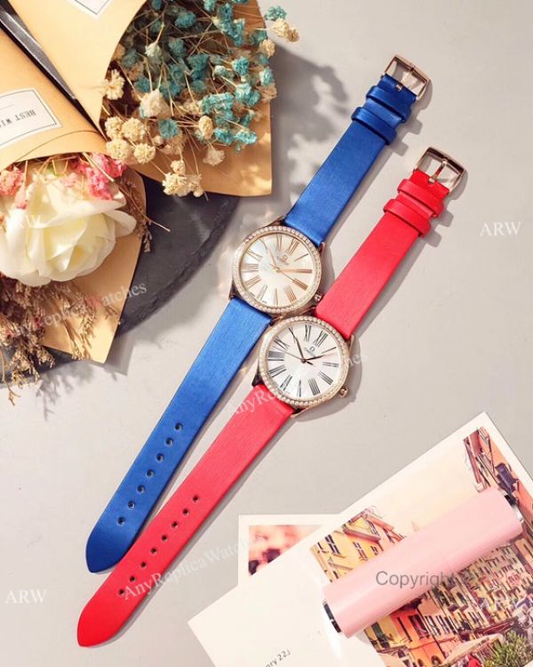 Omega De Ville Tresor Ladies Watches Blue MOP Dial Rose Gold Omega De Ville Tresor Ladies Watches Blue MOP Dial Rose Gold