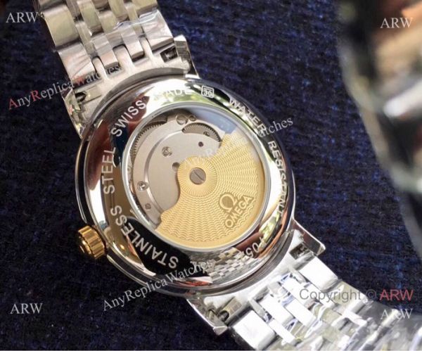 Swiss 8215 Omega Constellation Two Tone Silver Dial Watch Best Replica Swiss 8215 Omega Constellation Two Tone Silver Dial Watch Best Replica