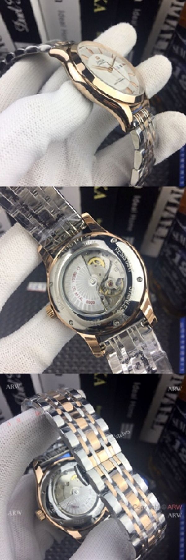 Omega Seamaster day date Watches Two Tone White Dial Omega Seamaster day date Watches Two Tone White Dial