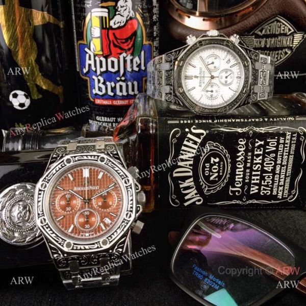 New Copy Audemars Piguet Royal Oak Tattoo Watch White Chronograph Face New Copy Audemars Piguet Royal Oak Tattoo Watch White Chronograph Face