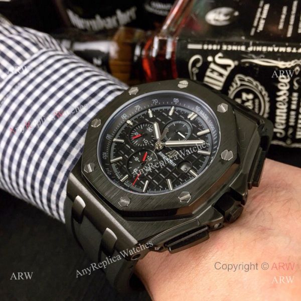 Best Audemars Piguet Royal Oak Offshore Replica Watches Black Case Rose Gold Marker Best Audemars Piguet Royal Oak Offshore Replica Watches Black Case Rose Gold Marker