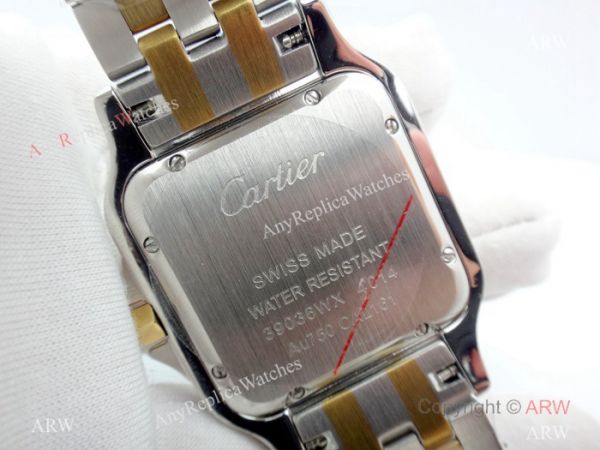Panthere De Cartier Silver Dial Two Tone Men Watch 38mm Panthere De Cartier Silver Dial Two Tone Men Watch 38mm