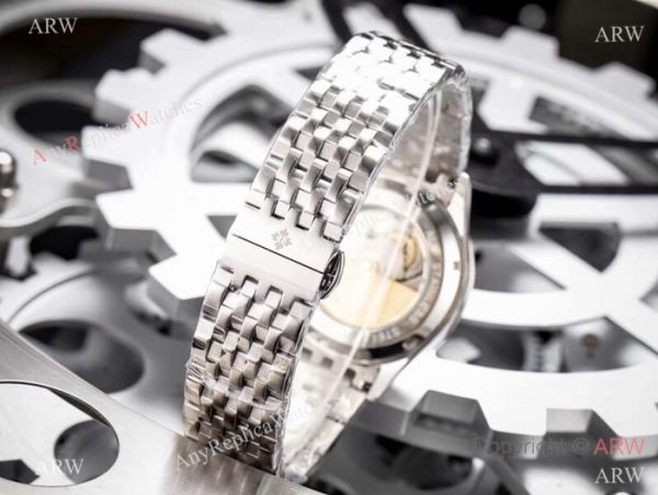 Fake Patek Philippe Calatrava White Dial Two Tone Rose Gold Watches Fake Patek Philippe Calatrava White Dial Two Tone Rose Gold Watches