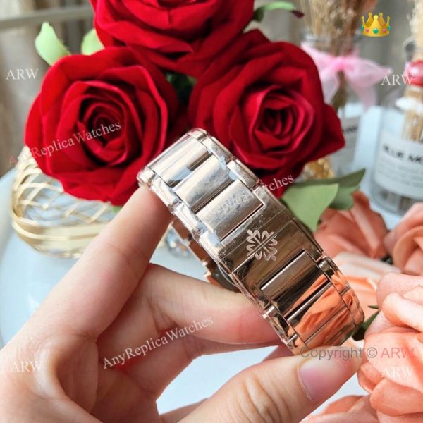 Copy Patek Philippe Twenty-4 Lady Watches Rose Gold Brown Dial -Swiss Quality Copy Patek Philippe Twenty-4 Lady Watches Rose Gold Brown Dial -Swiss Quality