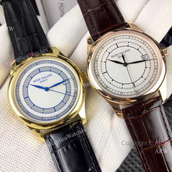 AAA Replica Patek Philippe Calatrava Watches Gold Case White Dial AAA Replica Patek Philippe Calatrava Watches Gold Case White Dial