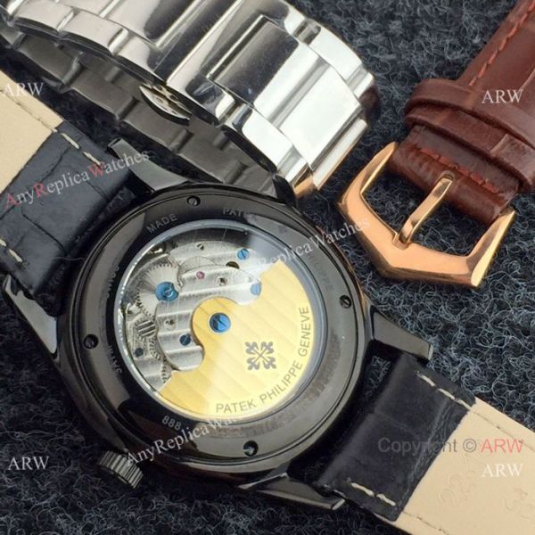 Copy Patek Philippe Tourbillon Men Watch Black Case Red Hand Copy Patek Philippe Tourbillon Men Watch Black Case Red Hand