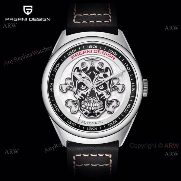 Fake Pagani Design Stainless Steel Skeleton Skull Dial Mens Watch Fake Pagani Design Stainless Steel Skeleton Skull Dial Mens Watch