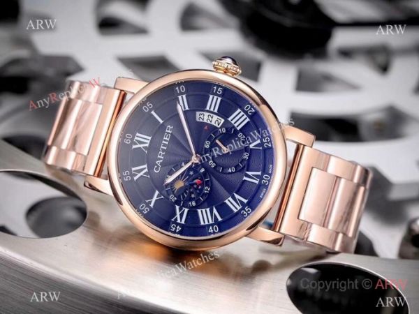 Copy Cartier Rotonde De Stainless Steel White Dial 42mm Watch Copy Cartier Rotonde De Stainless Steel White Dial 42mm Watch