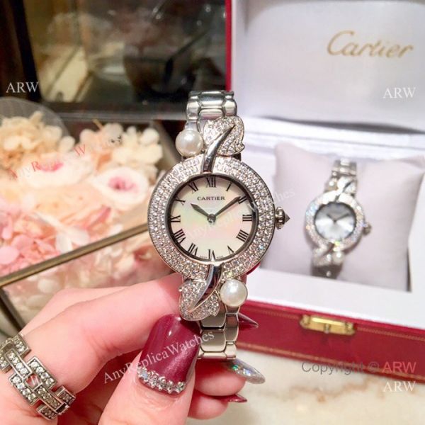 Copy Cartier Women Watch Stainless Steel Sapphire glass Swiss Quality Copy Cartier Women Watch Stainless Steel Sapphire glass Swiss Quality