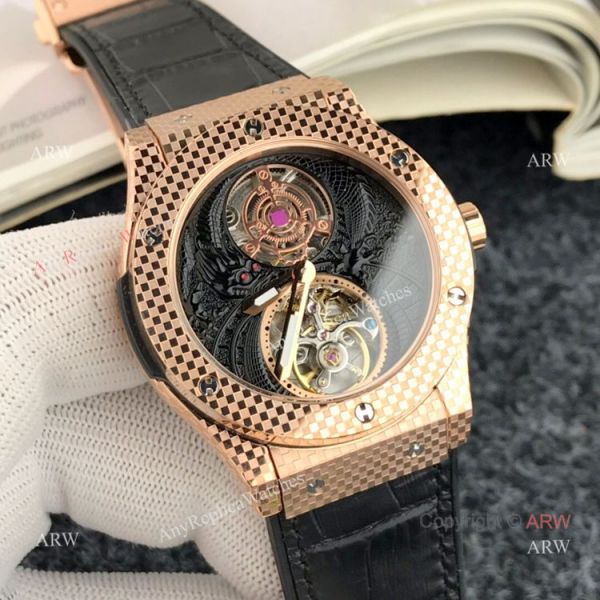 High Quality Hublot Classic Fusion Tourbillon Men Watch Rose Gold High Quality Hublot Classic Fusion Tourbillon Men Watch Rose Gold