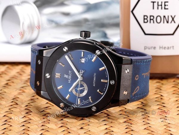 Copy Hublot Classic Fusion Men Watch Black Plated Silver Dial Copy Hublot Classic Fusion Men Watch Black Plated Silver Dial