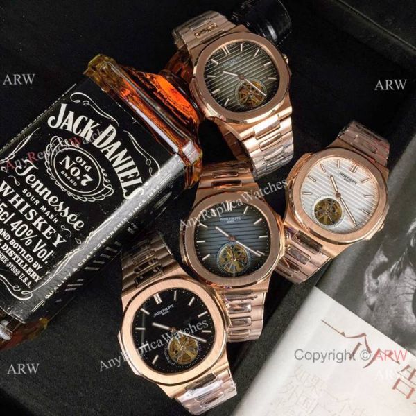 Best Replica Patek Philippe Tourbillon Watches 40mm Rose Gold and White Best Replica Patek Philippe Tourbillon Watches 40mm Rose Gold and White