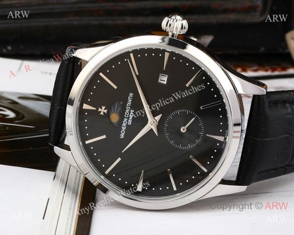 AAA Quality Copy Vacheron Constantin Moonphase Watch SS White Dial AAA Quality Copy Vacheron Constantin Moonphase Watch SS White Dial