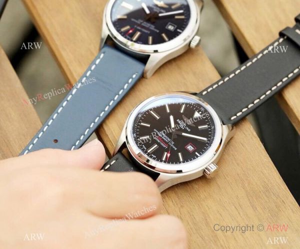 2019 Replica Breitling Avenger Men Watch SS Blue Dial Blue Leather strap 2019 Replica Breitling Avenger Men Watch SS Blue Dial Blue Leather strap