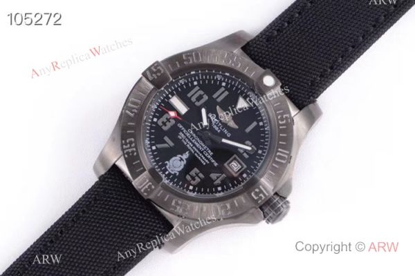 GB Factory Breitling Avenger Seawolf II Boelcke Black Steel Watch 45mm GB Factory Breitling Avenger Seawolf II Boelcke Black Steel Watch 45mm