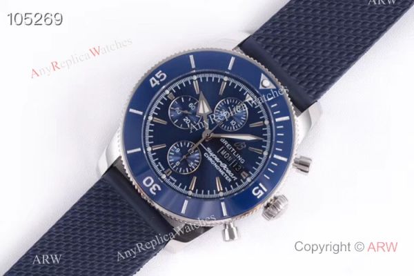 GB factory Breitling SuperOcean Heritage II day-date Replica Watch Blue Dial GB factory Breitling SuperOcean Heritage II day-date Replica Watch Blue Dial