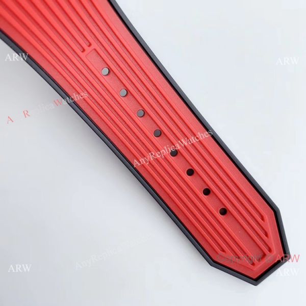 Swiss Grade Copy Hublot Spirit of Big Bang Tourbillon Carbon Watch Red Rubber Strap Swiss Grade Copy Hublot Spirit of Big Bang Tourbillon Carbon Watch Red Rubber Strap