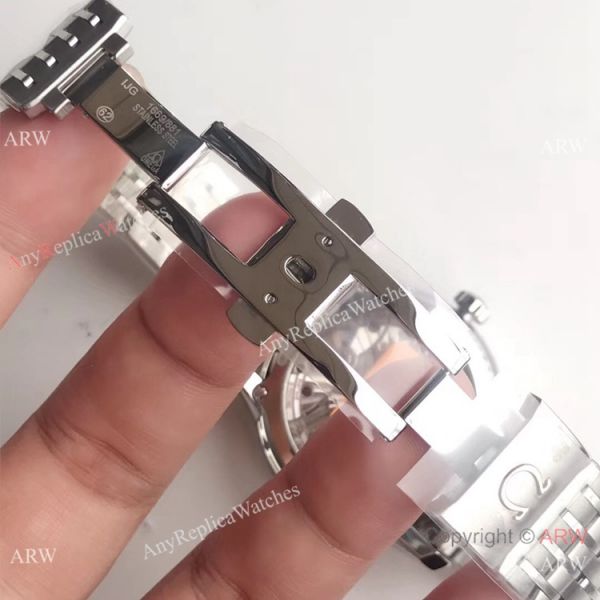 Swiss Grade Omega De Ville Hour Vision VSF 8500 Watch Stainless Steel Dark Blue Face Swiss Grade Omega De Ville Hour Vision VSF 8500 Watch Stainless Steel Dark Blue Face