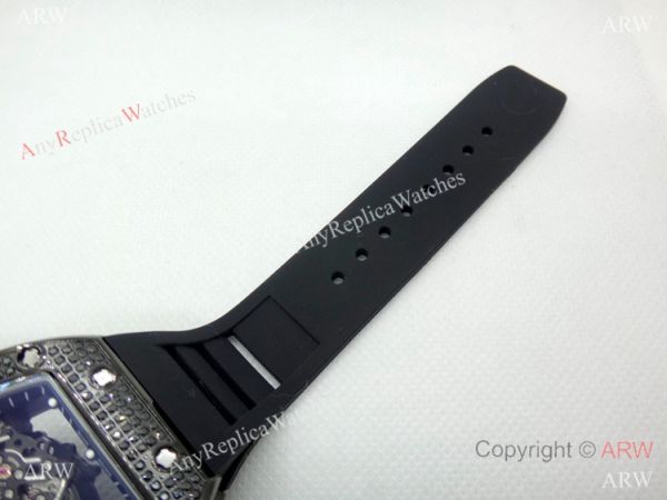 Clone Richard Mille Skeleton Diamond Watch Swiss Quality Richard Mille AAA Clone Richard Mille Skeleton Diamond Watch Swiss Quality Richard Mille AAA