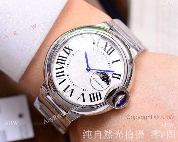 Replica Cartier Ballon Bleu de Moon phase 43mm Watch Automatic Replica Cartier Ballon Bleu de Moon phase 43mm Watch Automatic