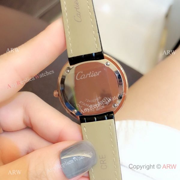 Perfect Replica Cartier Rose Gold White MOP Dial Watches For Sale Perfect Replica Cartier Rose Gold White MOP Dial Watches For Sale