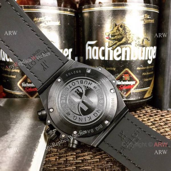 Hublot Big Bang Unico King Replica Watch Black Case Brown Gummy Band Hublot Big Bang Unico King Replica Watch Black Case Brown Gummy Band