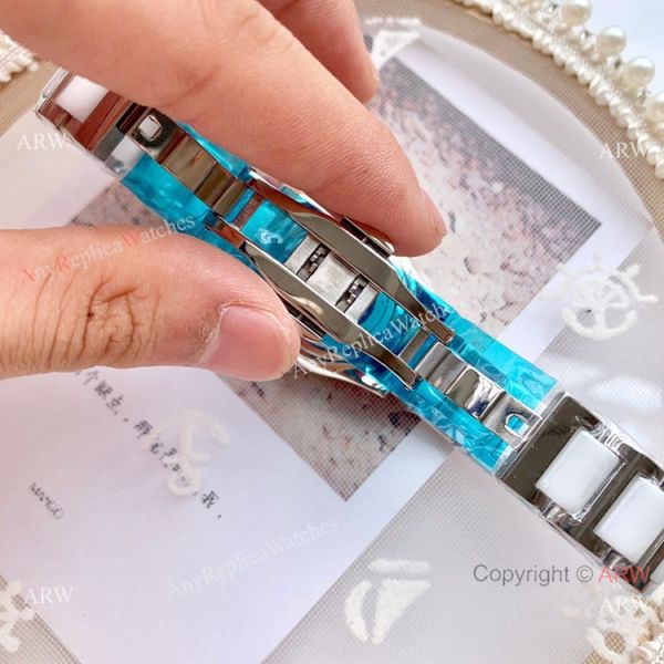 Copy Longines Quartz watches White Ceramic Rose Gold Sapphire glass Copy Longines Quartz watches White Ceramic Rose Gold Sapphire glass