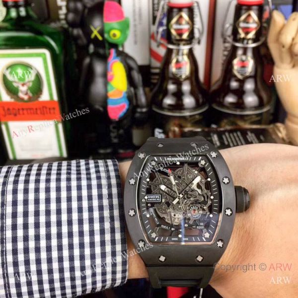 Richard Mille AAA Watches RM035 AMERICAS Red Rubber Strap Richard Mille AAA Watches RM035 AMERICAS Red Rubber Strap