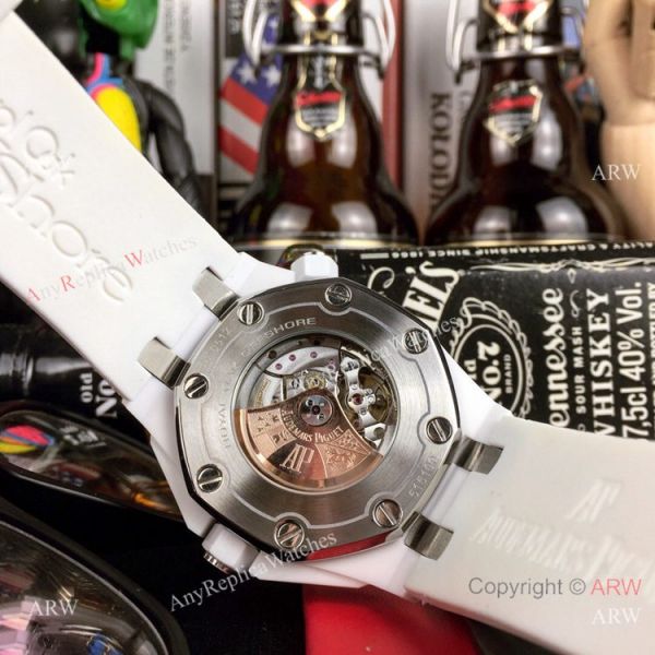 Swiss 3120 Audemars Piguet Royal Oak Offshore Divers White Ceramic Blue Rubber Watch New Replica Swiss 3120 Audemars Piguet Royal Oak Offshore Divers White Ceramic Blue Rubber Watch New Replica