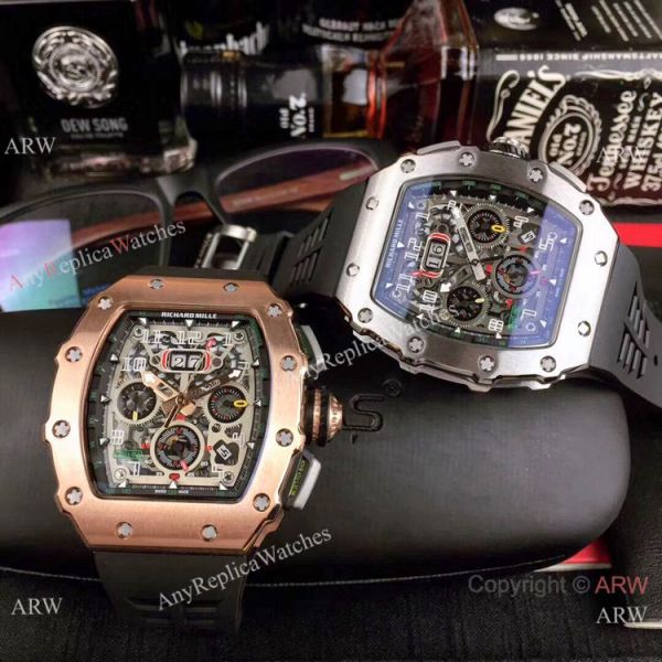 New Richard Mille Flyback RM 11-03 Replica Watches All Black New Richard Mille Flyback RM 11-03 Replica Watches All Black