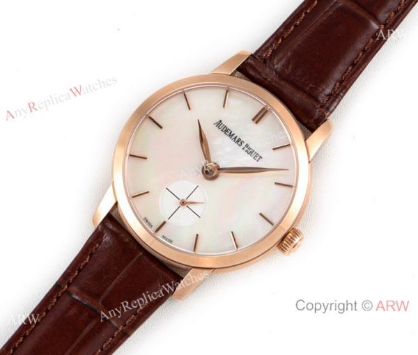 GBF Replica Audemars Piguet Jules Audemars Cal.3090 Watch Rose Gold White MOP Dial GBF Replica Audemars Piguet Jules Audemars Cal.3090 Watch Rose Gold White MOP Dial