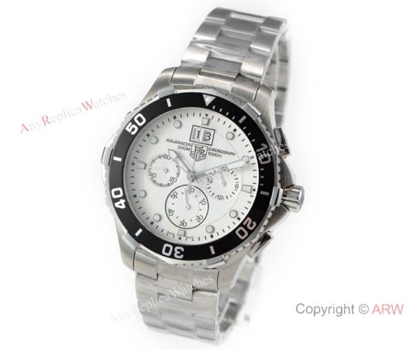 Swiss Replica Tag Heuer Aquaracer 300m QUARTZ Watch Stianless Steel White Dial Swiss Replica Tag Heuer Aquaracer 300m QUARTZ Watch Stianless Steel White Dial