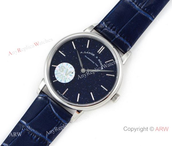 A Lange Sohne Saxonia Thin Swiss 2892 Replica watch New Blue Face A Lange Sohne Saxonia Thin Swiss 2892 Replica watch New Blue Face