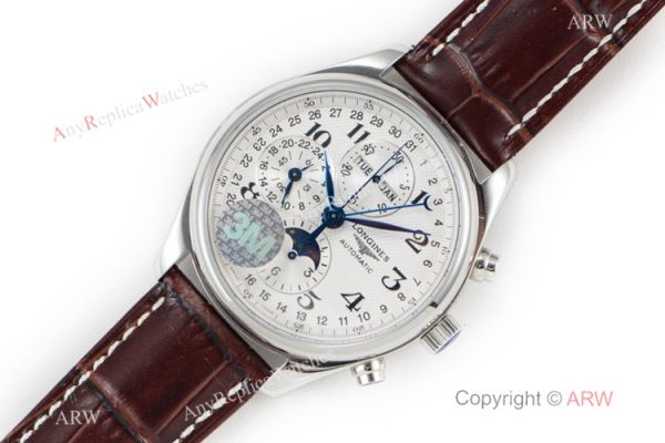 Longines Master Collection Moonphase SS Brown Leather Strap Watch Swiss Grade 1 Longines Master Collection Moonphase SS Brown Leather Strap Watch Swiss Grade 1