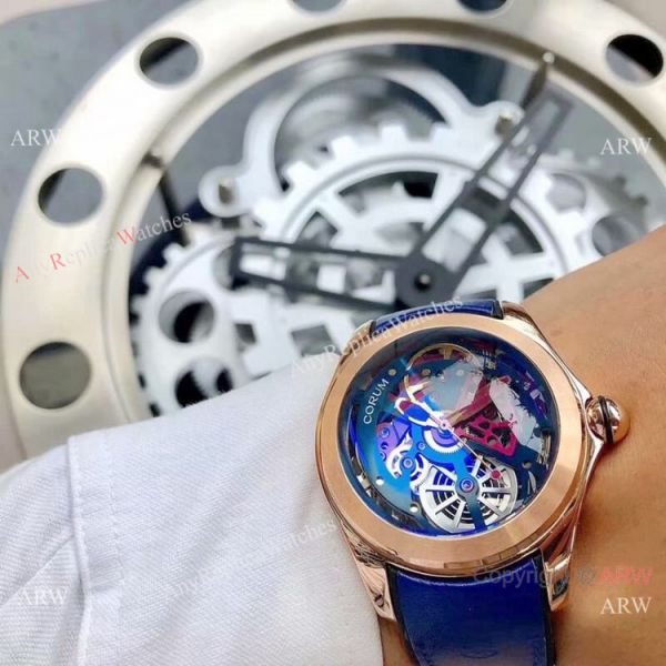 New Replica Corum Watches Corum Bubble Squelette Rose Gold Skeleton Dial New Replica Corum Watches Corum Bubble Squelette Rose Gold Skeleton Dial