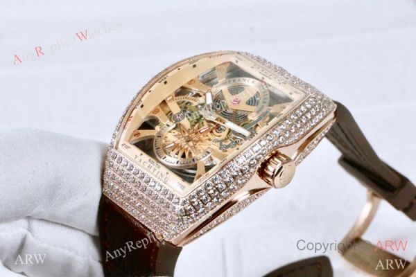 Clone Franck Muller Vanguard Yachting Anchor Skeleton Diamond Watch ARW Watches Clone Franck Muller Vanguard Yachting Anchor Skeleton Diamond Watch ARW Watches