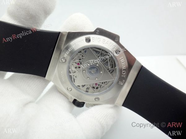 2019 Replica Hublot Big Bang Sang Bleu II Watches Stainless Steel Skeleton Dial 2019 Replica Hublot Big Bang Sang Bleu II Watches Stainless Steel Skeleton Dial