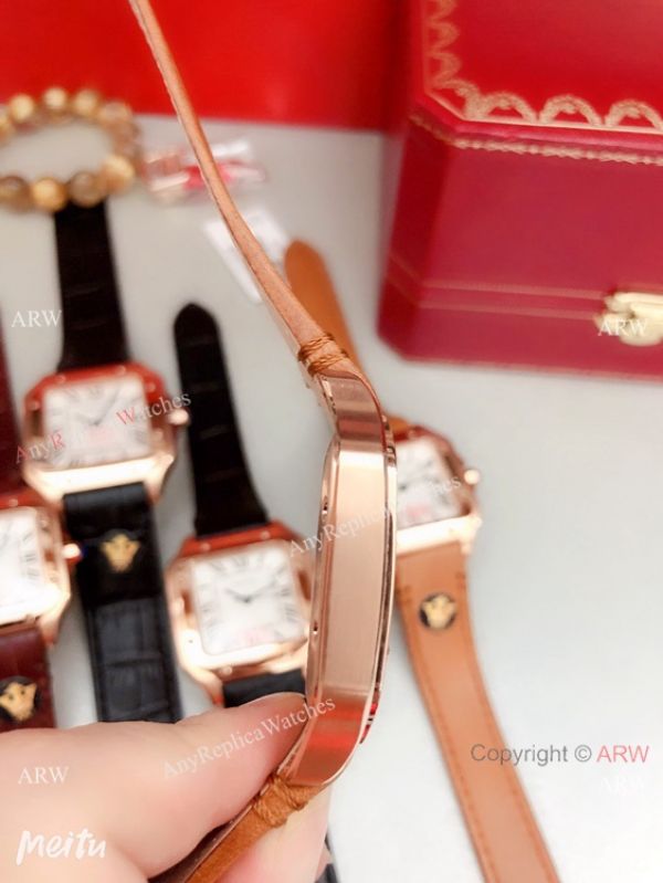Clone Cartier Santos de Rose Gold Quartz Watch Japan Grade Clone Cartier Santos de Rose Gold Quartz Watch Japan Grade
