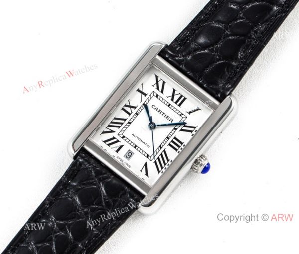 (ER)Swiss replica Cartier Tank Solo Automatic 31mm Watch White Dial Leather Strap (ER)Swiss replica Cartier Tank Solo Automatic 31mm Watch White Dial Leather Strap