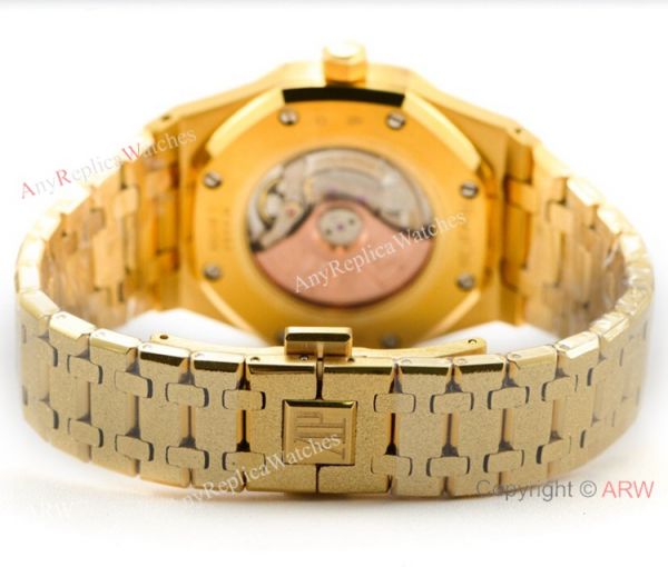N9 Factory Audemars Piguet Royal Oak Frosted Gold Swiss 3120 Watch w-Diamond N9 Factory Audemars Piguet Royal Oak Frosted Gold Swiss 3120 Watch w-Diamond