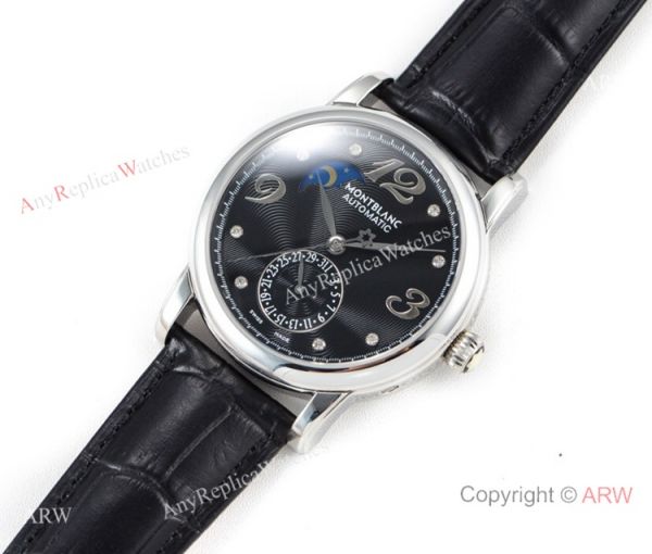Mont blanc Knock off Star Legacy Moon phase Black Dial Watch Swiss 1:1 Fake Montblanc Mont blanc Knock off Star Legacy Moon phase Black Dial Watch Swiss 1:1 Fake Montblanc
