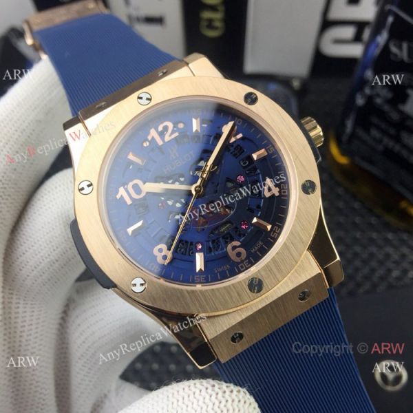 Copy Hublot Classic Fusion Skeleton Face Rose Gold Watch 2019 New Copy Hublot Classic Fusion Skeleton Face Rose Gold Watch 2019 New