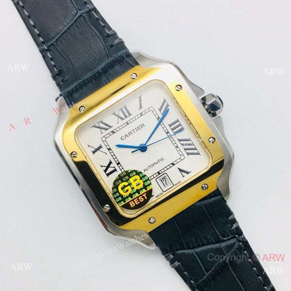 (GB) Swiss Copy Cartier Santos 2-Tone Mens Watch 2019 New (GB) Swiss Copy Cartier Santos 2-Tone Mens Watch 2019 New