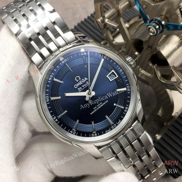 Swiss Replica Omega DeVille Hour Vision Stainless Steel Blue Dial Watch VS Factory 8900 Movement Swiss Replica Omega DeVille Hour Vision Stainless Steel Blue Dial Watch VS Factory 8900 Movement
