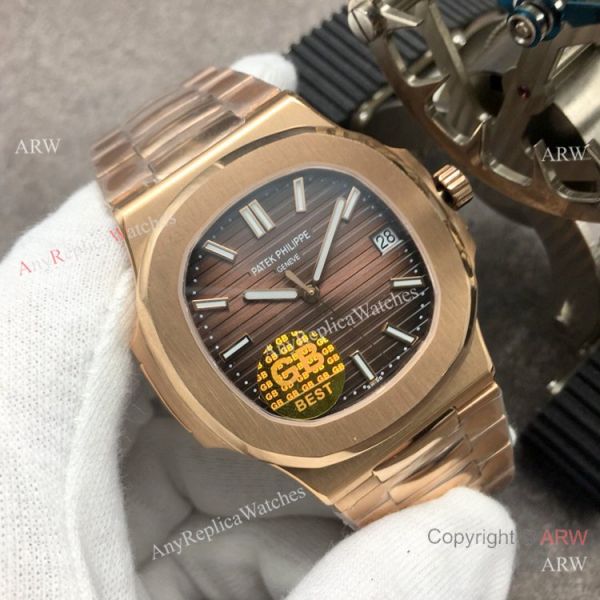 Swiss Copy Patek Philippe Nautilus GB Factory CAL.324 Watch Rose Gold 40mm Swiss Copy Patek Philippe Nautilus GB Factory CAL.324 Watch Rose Gold 40mm