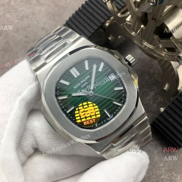 Swiss Replica Patek Philippe Nautilus Green Dial Watch GB Factory Swiss Replica Patek Philippe Nautilus Green Dial Watch GB Factory